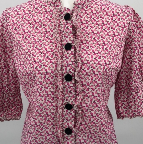 Lilly Pulitzeer Ruffle Blouse - Picture 1 of 4